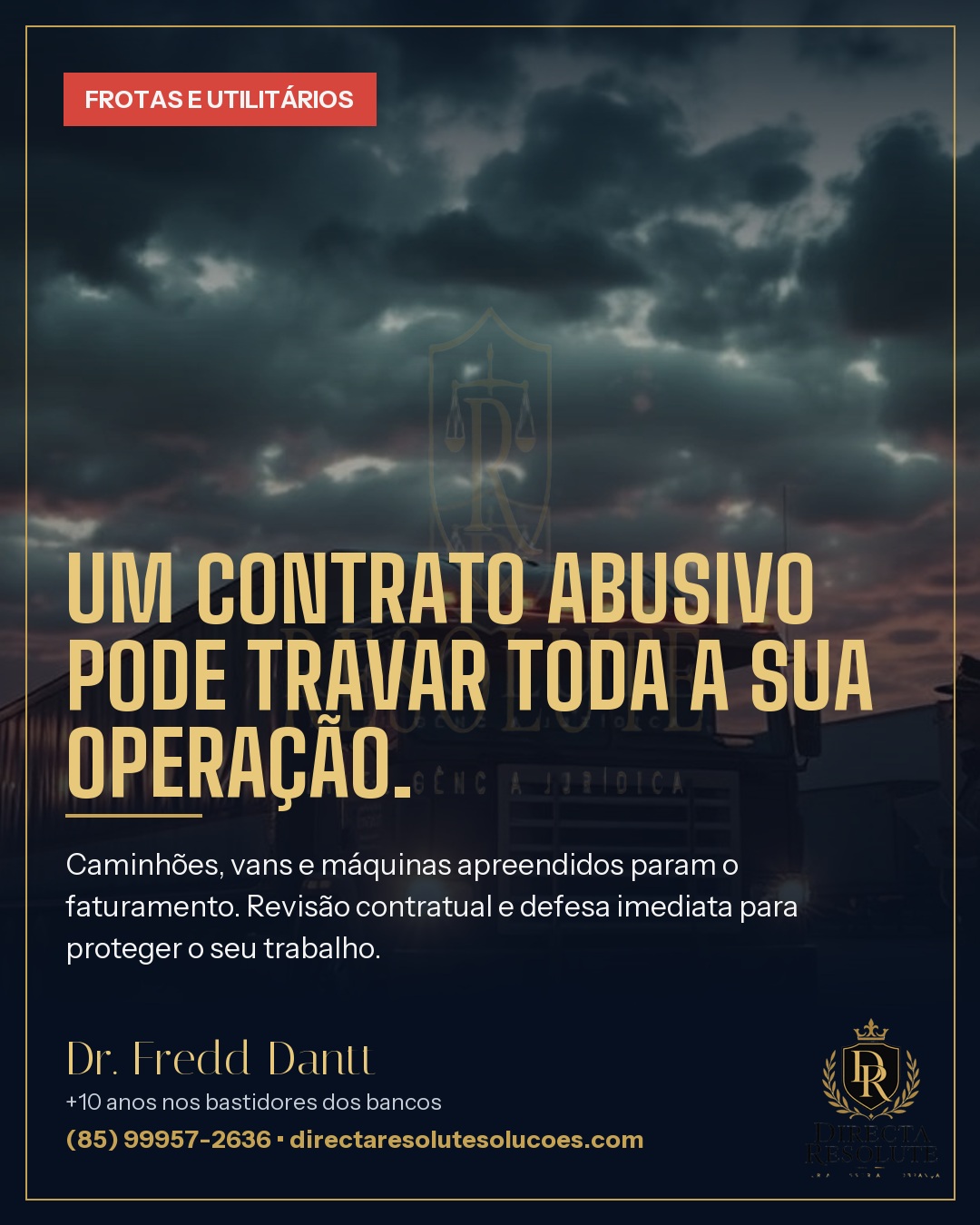 Pôster Frotas e utilitários: Sua operação parada